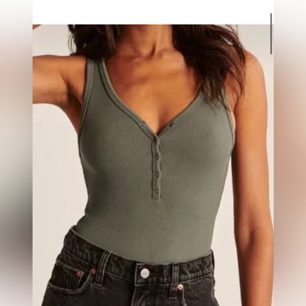 Black Abercrombie bodysuit tank top